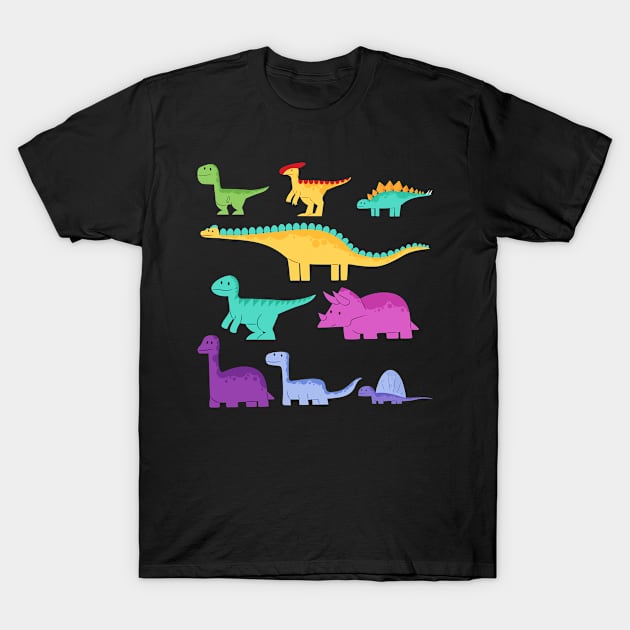 Types Of Dinosaurs Dino T-Shirt by AntiAntiFlorian